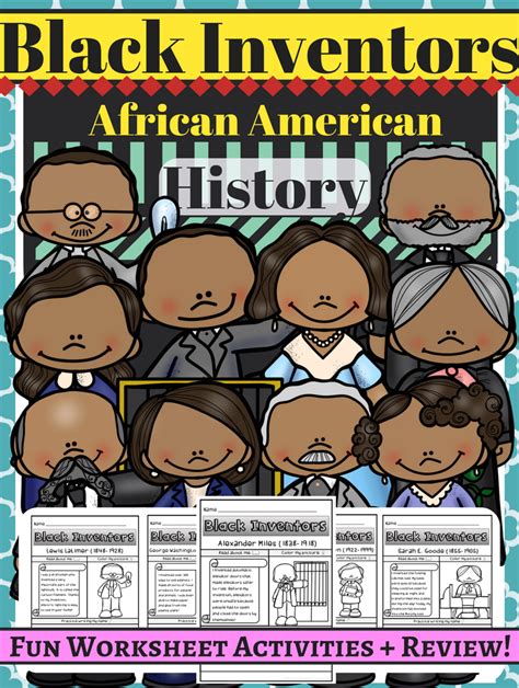 printable african american inventors worksheets