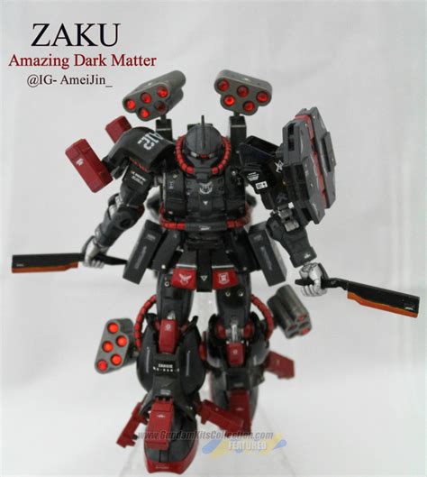 custom build hgbf  zaku amazing dark matter gundam kits collection news  reviews