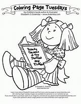 Coloring Read Pages Doll Baby Book Popular Reading Gif Tuesday Coloringhome sketch template