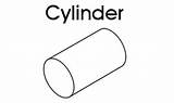 Cylinder 3d Shapes Kids Shape Draw Kidspot Easy Names Things sketch template