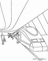 Train Coloring Pages Station Drawing Passenger Suitcase Open Color Passengers Print Scene Simple Ganesha Quay Getdrawings Getcolorings Sketches Rail Paintingvalley sketch template