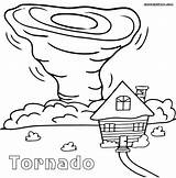 Tornado Coloring Pages Kids Printable Sheets Tornados Color Natural Drawing Sheet Disasters Hurricane Cartoon Severe Tornadoes Oz Print Wizard Air sketch template