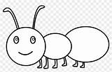 Ant Outline Clip Coloring Cute Clipart sketch template