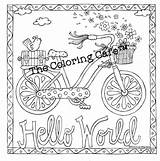 Cafe Coloring Template sketch template