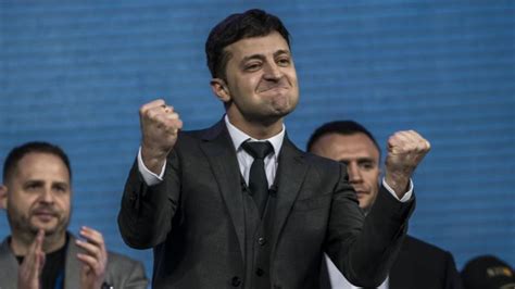 ukraine s comedian president volodymyr zelensky won big in