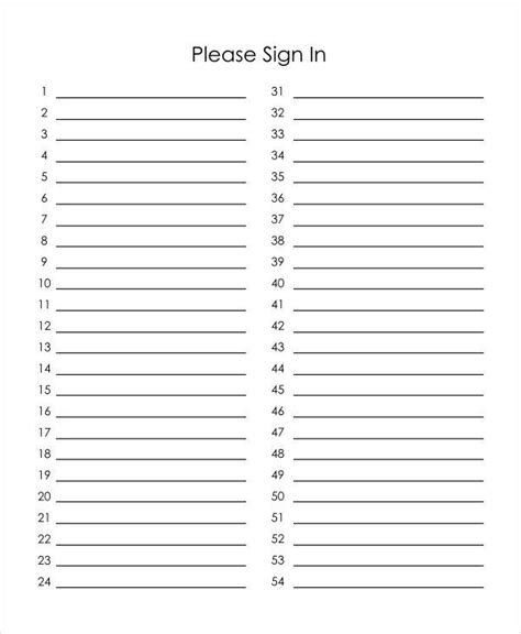 event sign  sheet template   word  documents