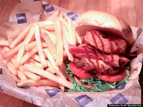 burger battle erupts  ballpark concessionaire  slaters huffpost