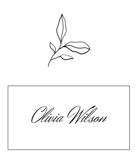 printable place card template