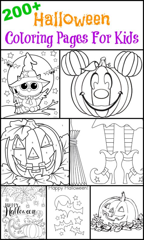 halloween coloring pages  kids  suburban mom