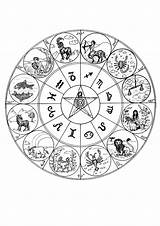 Mandalas Zodiaque Coloriage Signes Astrology Signe Imprimer Astrologie Stci Horoscope Coloriages Signs Adultes Adulte Dessins Gratuits Astro Hellokids Riscos Virgo sketch template