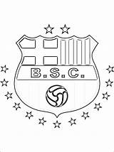Barcelona Coloring Club Sporting Sc Pages Logo Football Ecuadorian Guayaquil Emblem Based Printable Sports sketch template