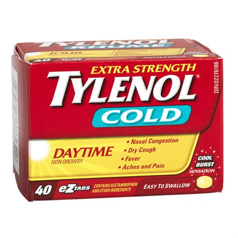 Tylenol Cold Daytime Extra Strength 40 Cool Burst