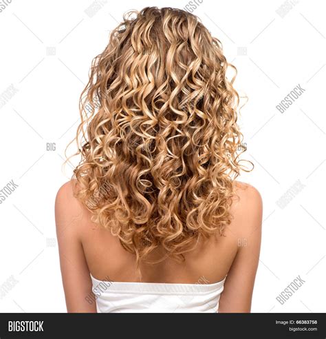 beauty girl blonde curly hair image and photo bigstock