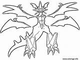 Necrozma Legendaire Cosmiques Sulfura Lunala Pokémon Gratuit Iles Gardien Coloriages Extraordinaire Jecolorie sketch template