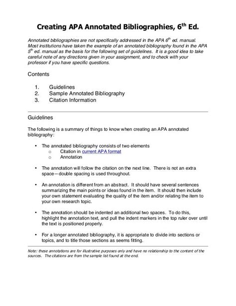 annotated bibliography sample   edition  examples