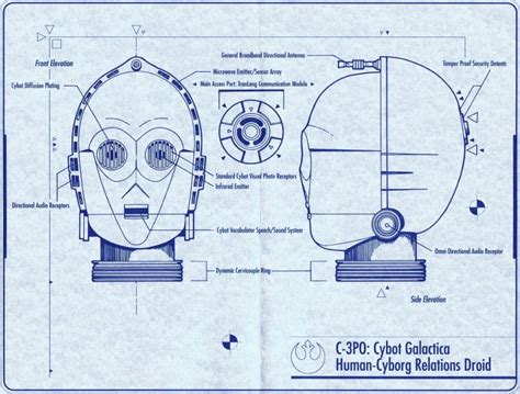schematic of c 3po cybot galactica human cyborg relations droid
