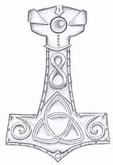 Hammer Thor Tattoo Mjolnir Thors Viking Norse Drawing Tattoos Deviantart Symbol Odin Symbols Search Google Simple Designs Runes Drawings Paintingvalley sketch template