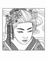 Geisha Colorare Disegni Adulti Visage Giappone Mizu Japon Justcolor Adulte Apprentice Exclusive Malbuch Erwachsene Viso Immagini Exclusif Apprentie Coloriages Rencontre sketch template
