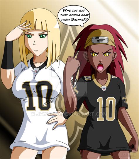 naruto new orleans saints with karui and samui by jayqc80 on deviantart