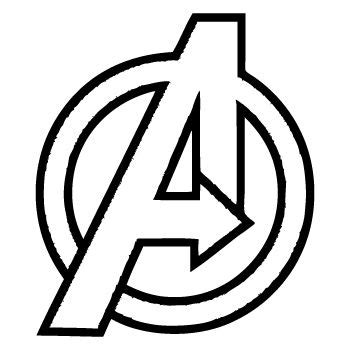 avengers logo sticker avengers logo avengers coloring pages
