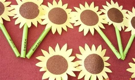 sunflower craft idea  kids crafts  worksheets  preschool