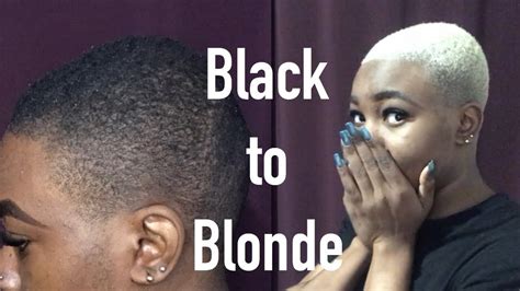 Platinum Blonde On Black Women Short Hair How To Bleach
