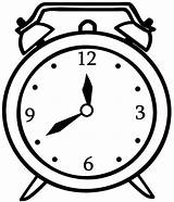 Clock Alarm Kids Coloring Pages sketch template