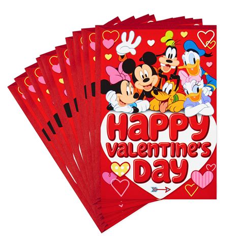 hallmark pack  disney valentines day cards  kids mickey mouse
