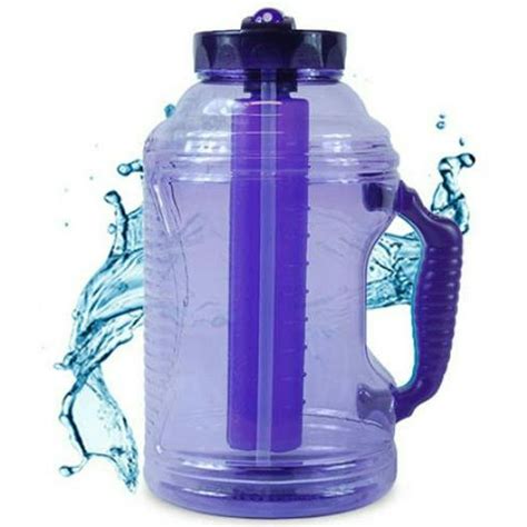 cool gear  oz ez freeze water bottle  handle straw  ice pack purple walmartcom