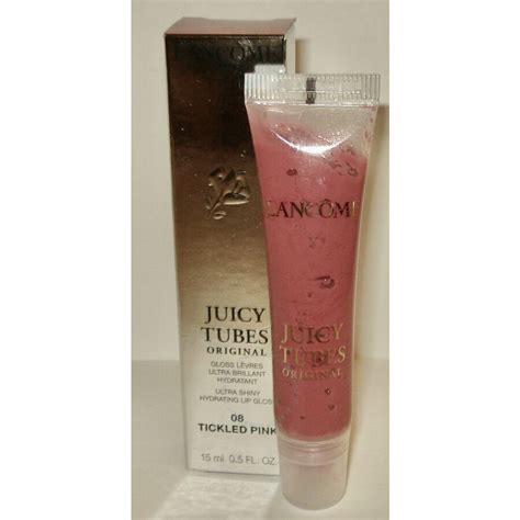 lancome juicy tubes original lip gloss  tickled pink  oz