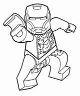 Lego Iron Man Coloring Pages Hulkbuster Kids Printable Cool sketch template