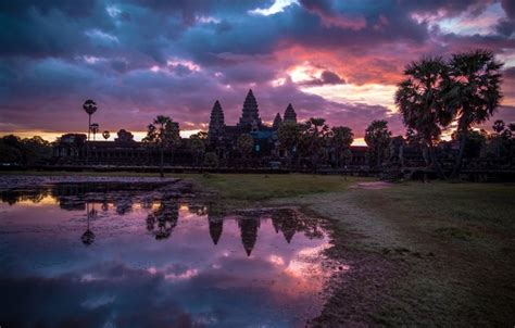 wallpaper landscape sunrise cambodia angkor wat images