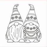 Gnome Coloring Christmas Pages Gnomes Colouring Drawing Noel Dessin Coloriage Winter Crafts Ausmalbilder Lutin Colorier Weihnachten Patterns Malvorlagen Books Drawings sketch template