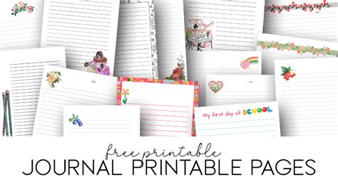 journal page printables simply love printables