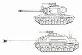 Tanks Drawings Wwii American Pencil Template Sketch sketch template