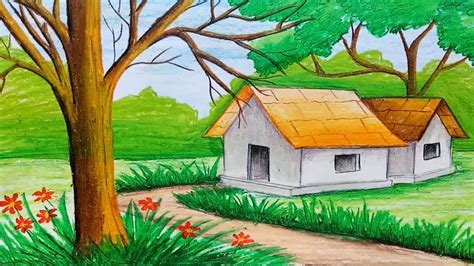 step  step easy landscape drawings drawing    life