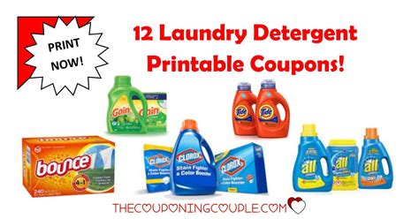 laundry detergent printable coupons   savings laundry