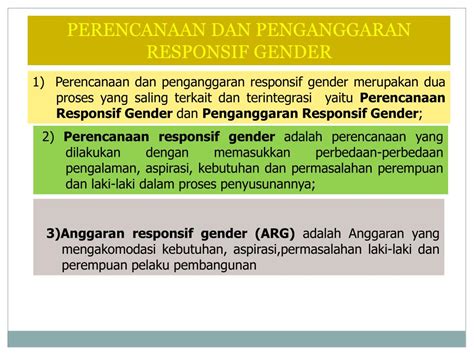 Ppt Implementasi Program Kegiatan Responsif Gender