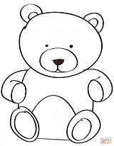 Teddy Bear Coloring Pages Colouring Drawing Printable Print Kids Outline Baby Color Bears Sleeping Pic Book Clipart Paper Getdrawings sketch template