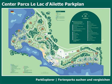 karte und lageplan von center parcs le lac dailette parkexplorer