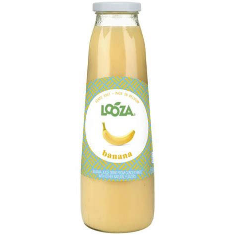 looza juice drink banana  fl oz bottle hy vee aisles  grocery shopping