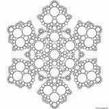 Coloring Snowflake Pages Mandala Printable Color Mandalas Circles Winter Para Transparent Snowflakes Pintar Version Large Adult Colorear Adults Imprimir Colouring sketch template