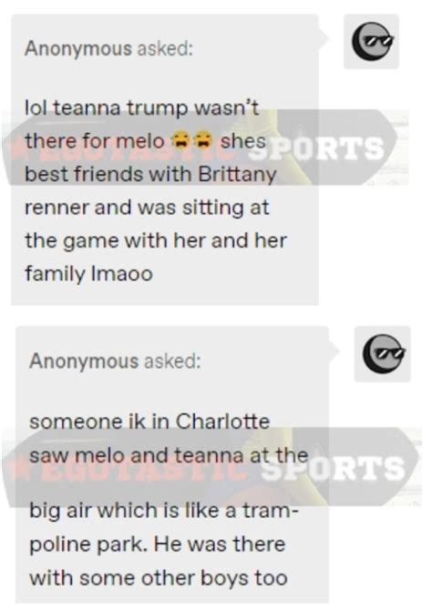 rumors swirl of porn star teanna trump being spotted with lamelo ball