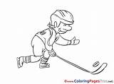 Sheet Hockey Ice Puck Colouring Coloring Title sketch template