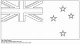 Bandeira Flaga Zelandia Nowej Zelandii Kolorowanka Kolorowanki Rica Nowa Flagi Druku Supercoloring Państw sketch template
