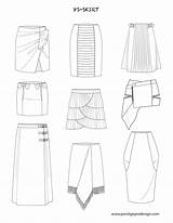 Flat Drawing Skirt Fashion Sketches Skirts Flats Illustration Women Drawings Pattern Clothes Technical Illustrator Templates Types Dresses Models Choose Board sketch template
