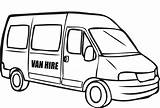 Van Coloring Pages Colouring Drawing Police Minivan Cars Clipart Kids Vw Clip Printable Vans Color Getdrawings Delivery Getcoloringpages T5 Simple sketch template