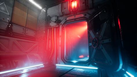 Pro Tek Sci Fi Pbr Vr Horror Corridor In Space [unreal