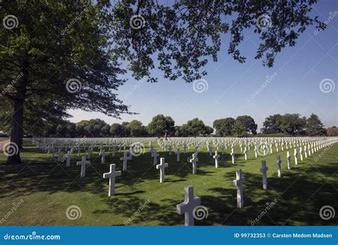 netherlands american cemetery editorial stock photo image   world