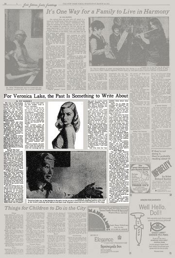 for veronica lake the past is something to write about the new york